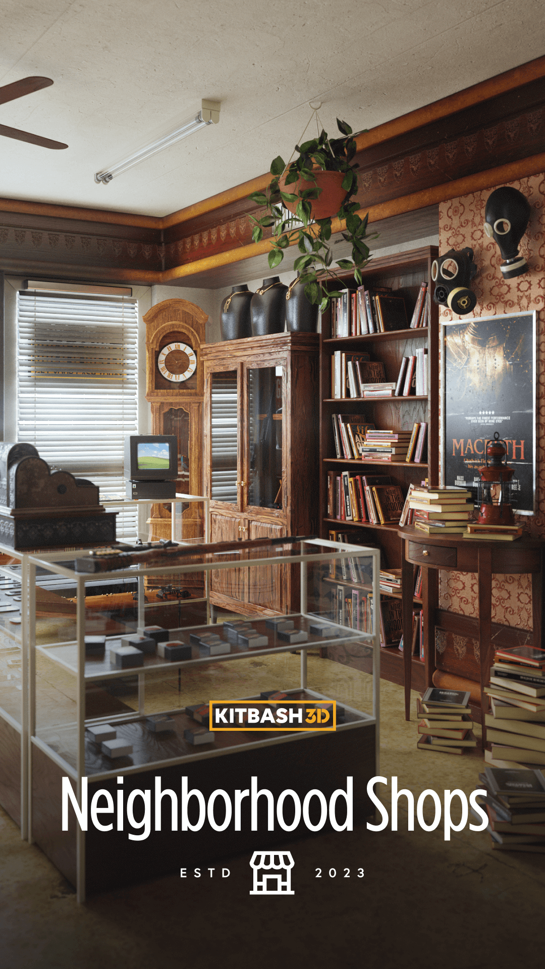 Neighborhood Shops – Premium 3D Models and Materials | KitBash3D