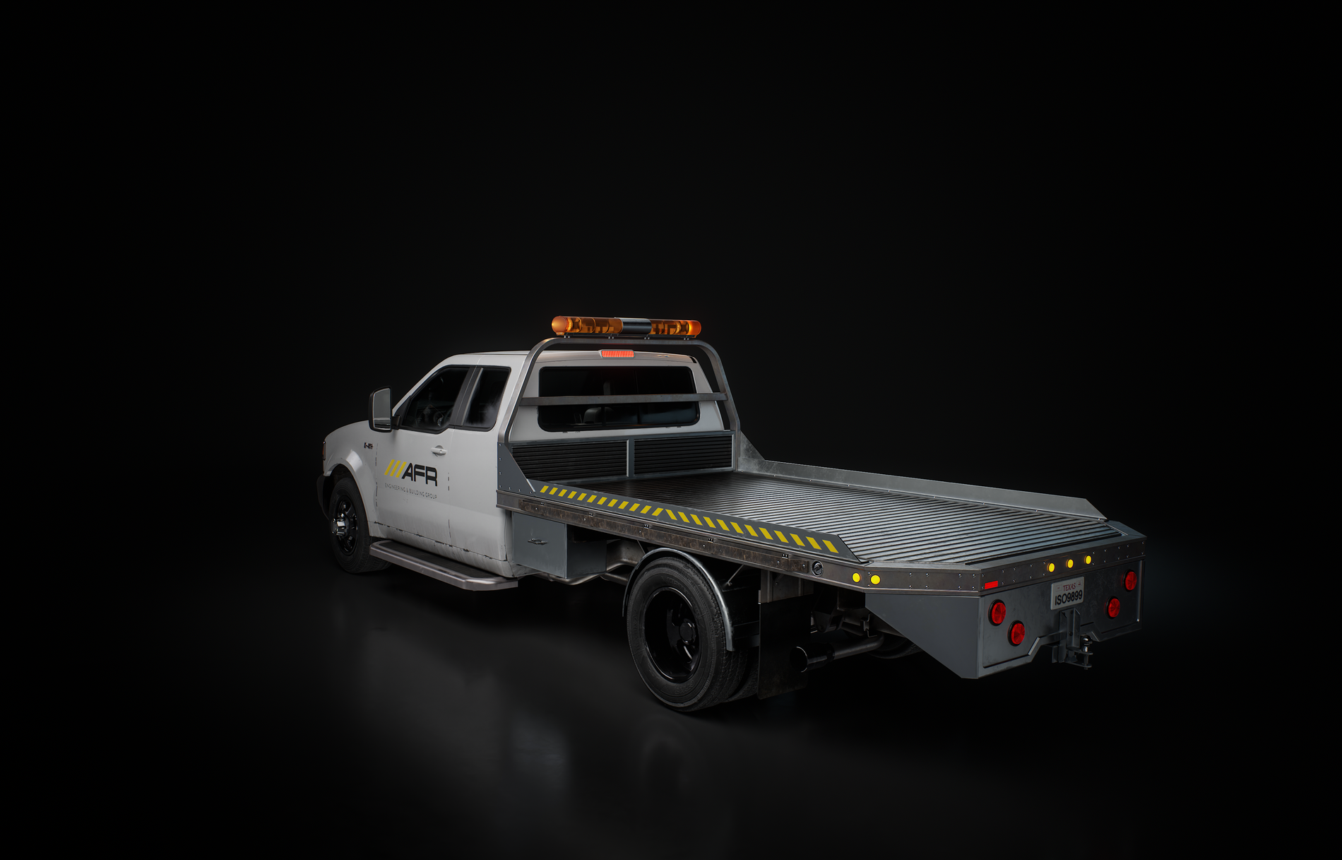 Flatbed Truck 3D Model