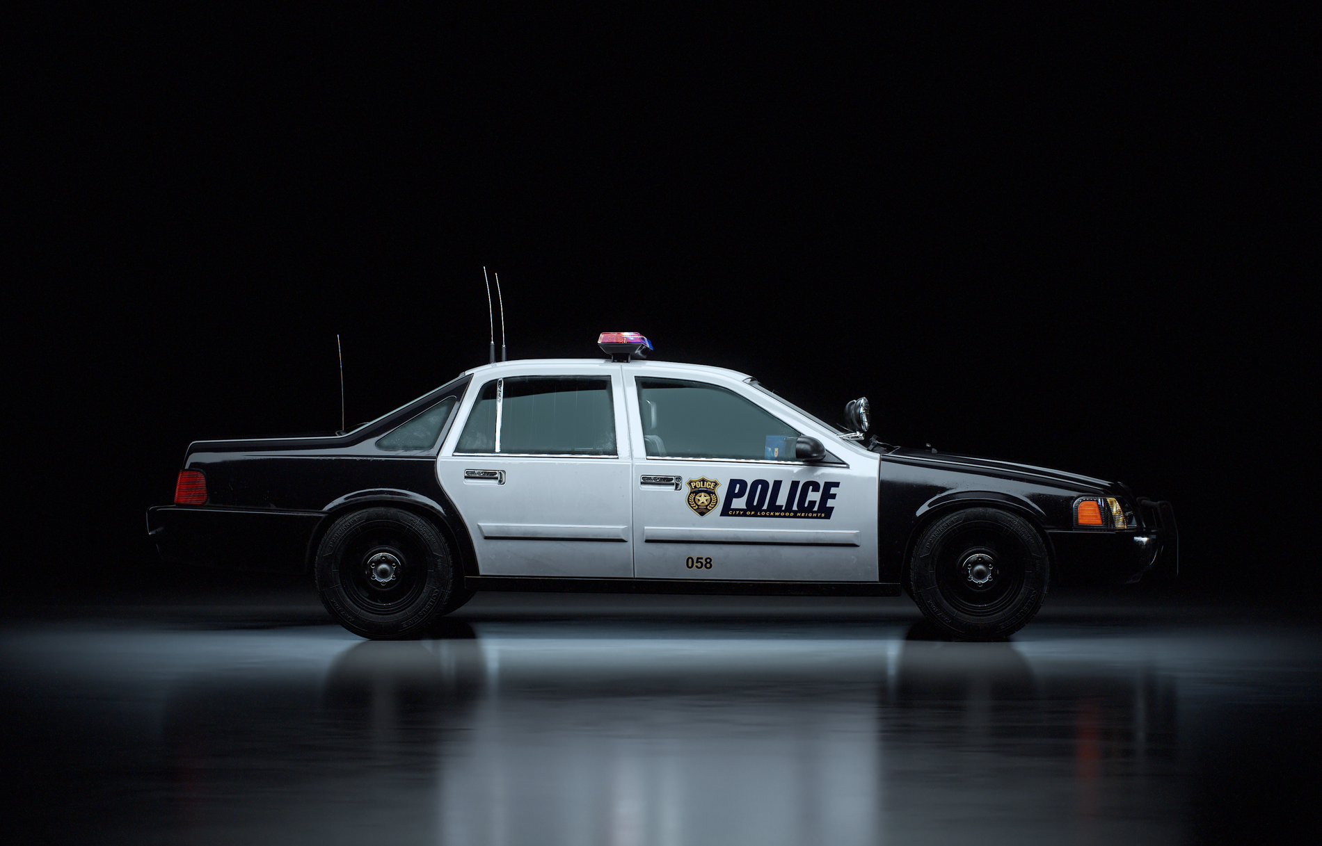 Police Cruiser 3D Model