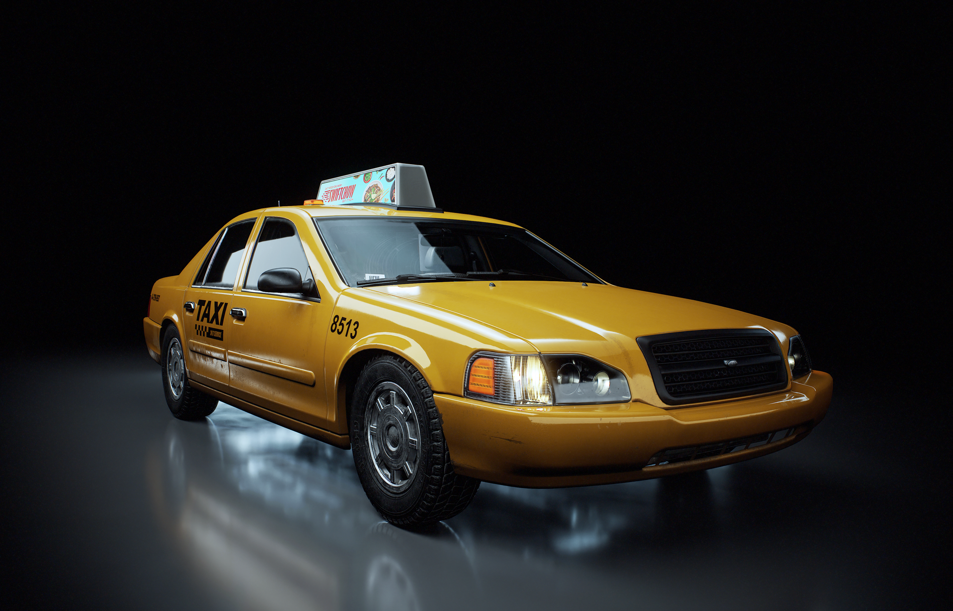 Taxicab 3D Model