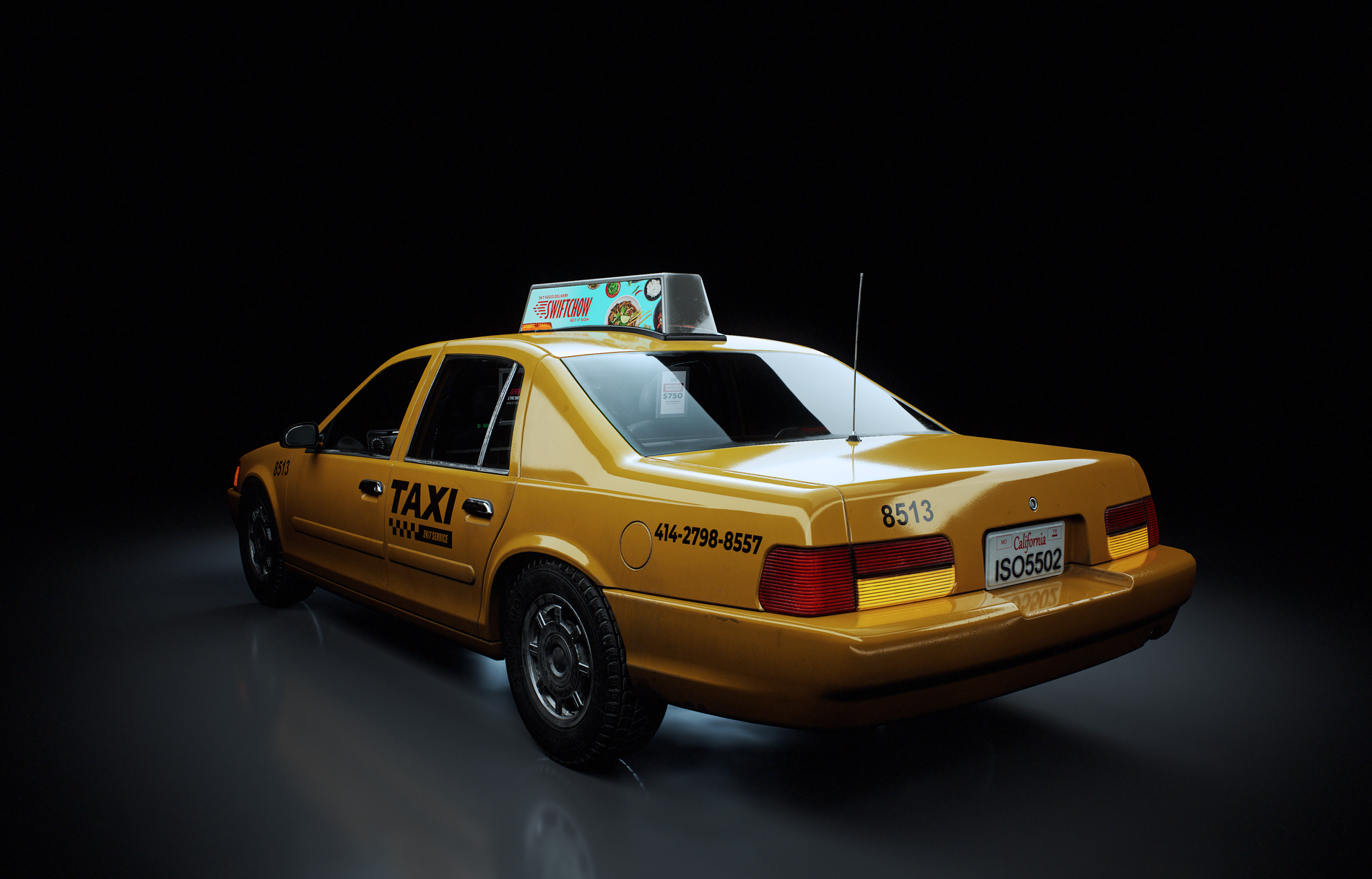 Taxicab 3D Model