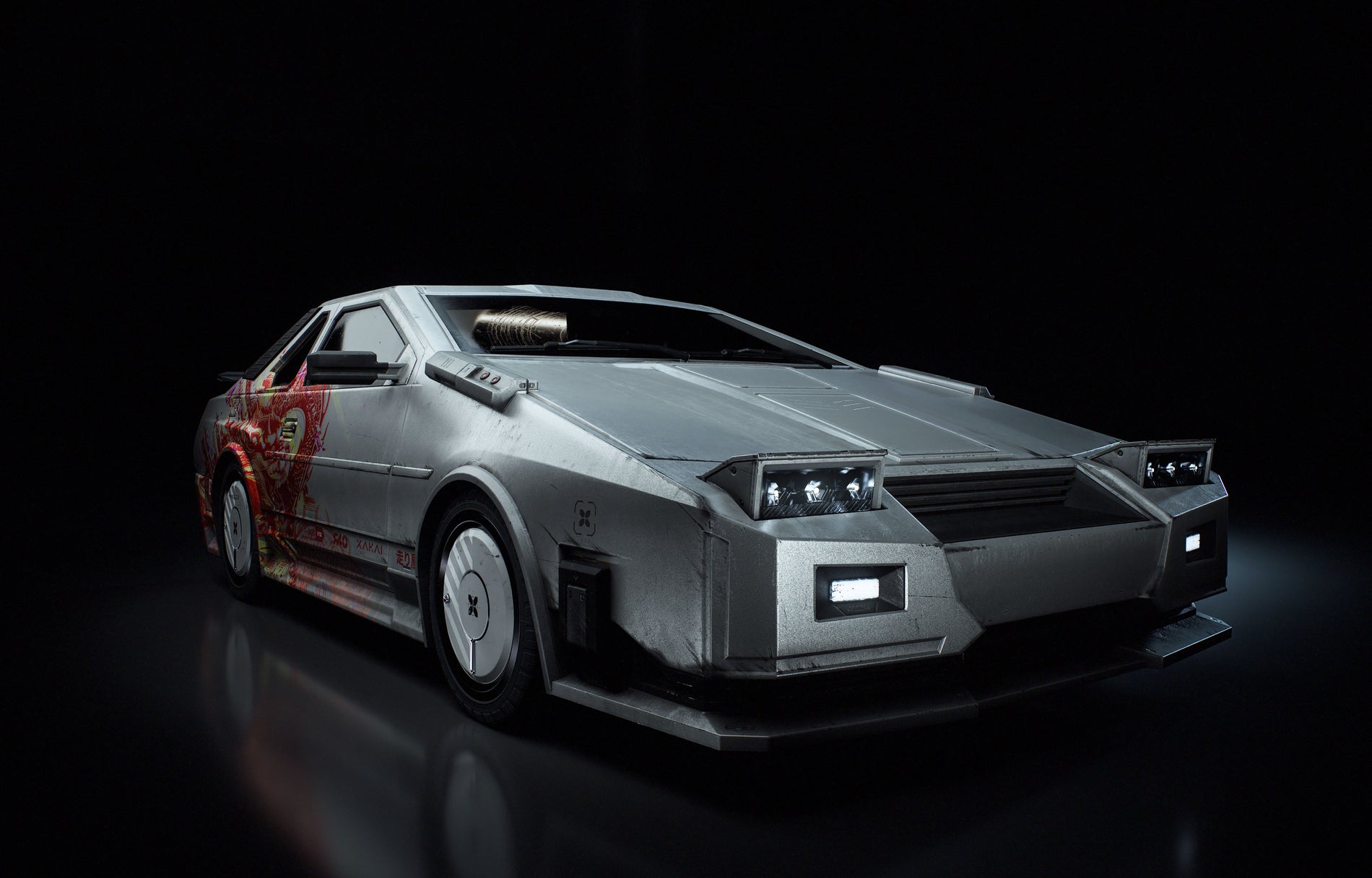 CyberPunk Sports Car - Premium 3D Models and Materials | KitBash3D