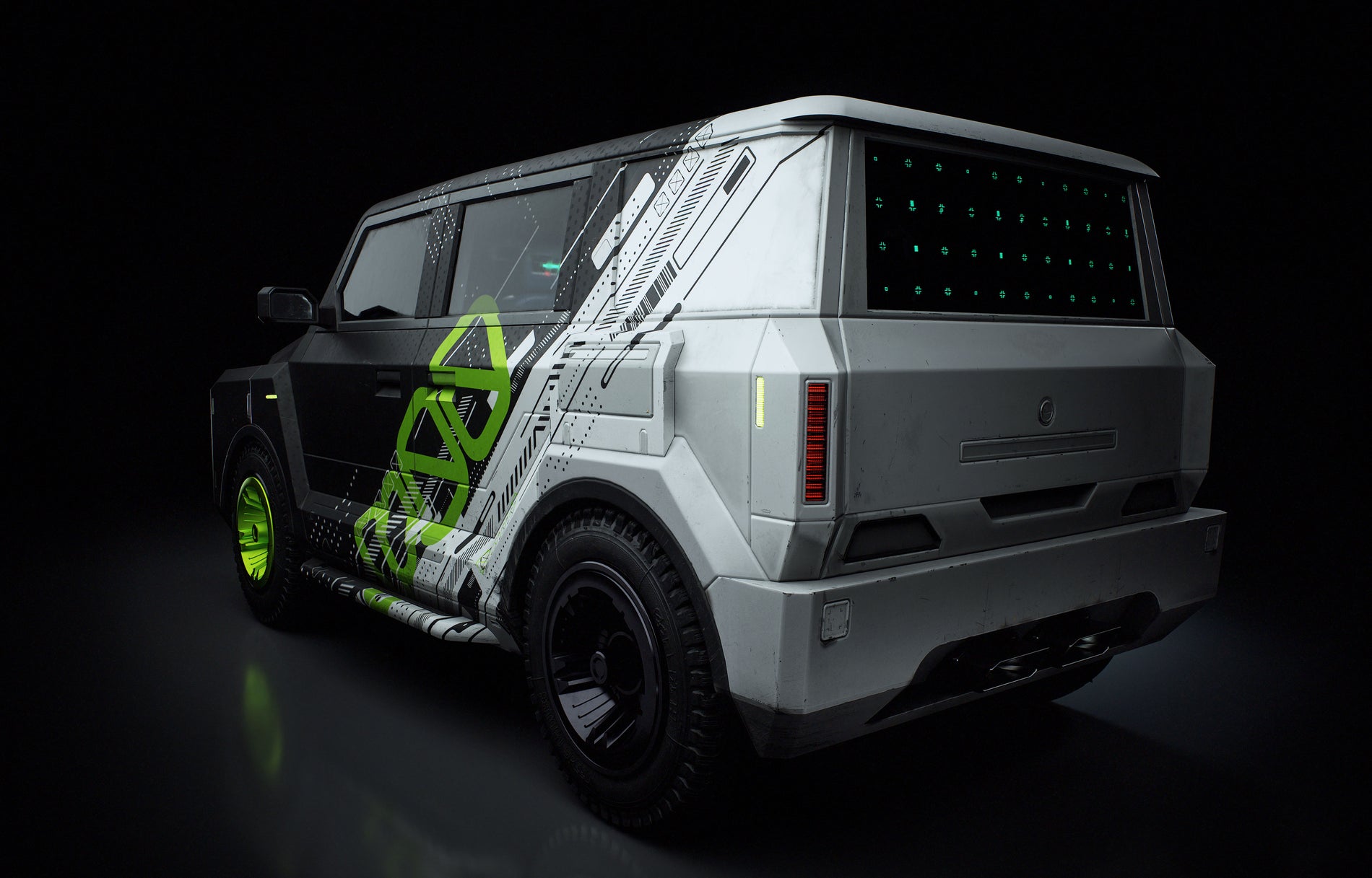 CyberPunk SUV 3D Model