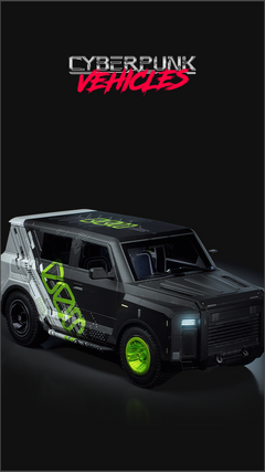 CyberPunk SUV 3D Model