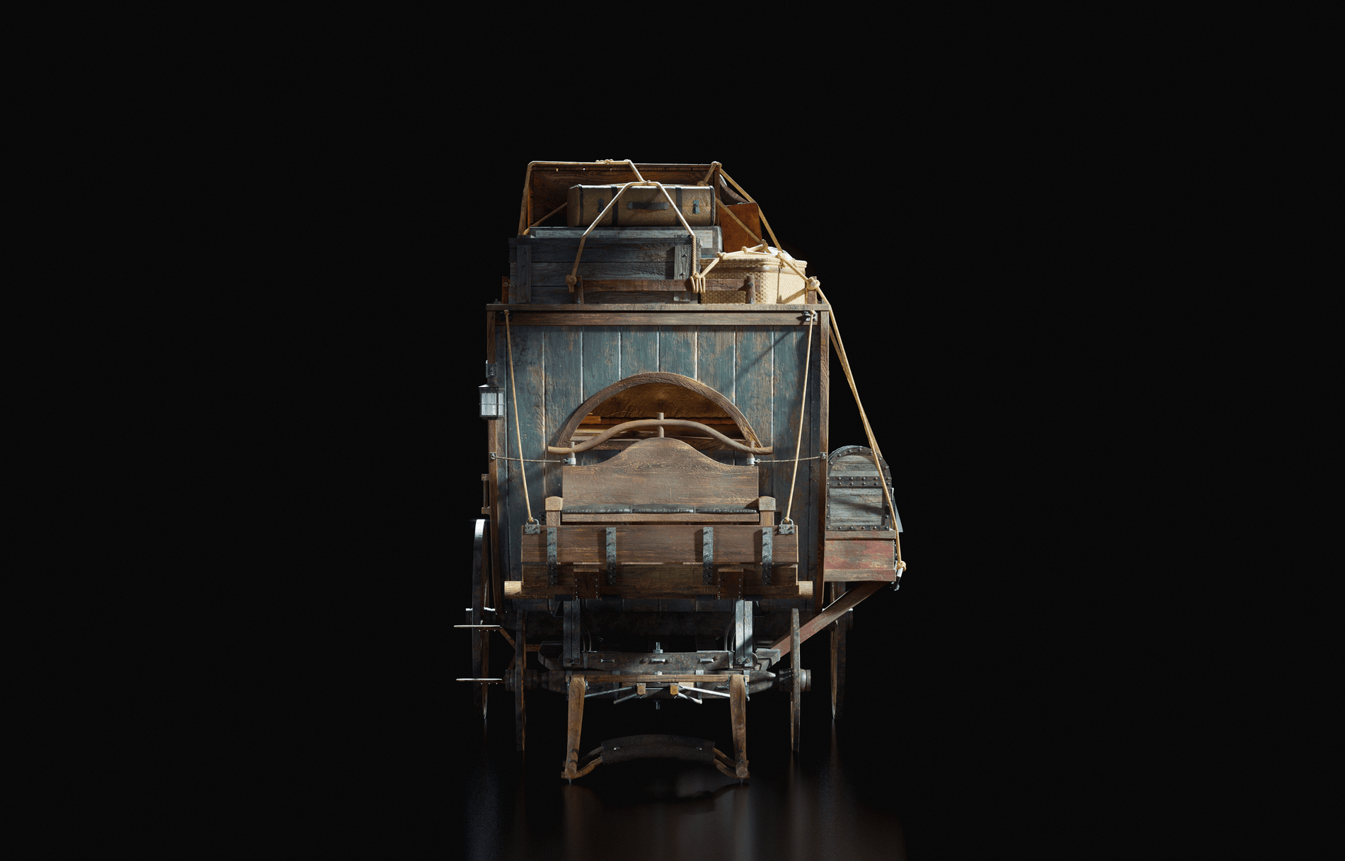 Courier Wagon 3D Model