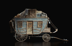 Courier Wagon 3D Model