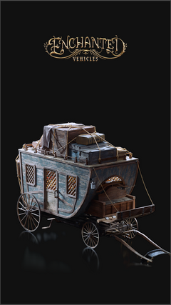 Courier Wagon 3D Model