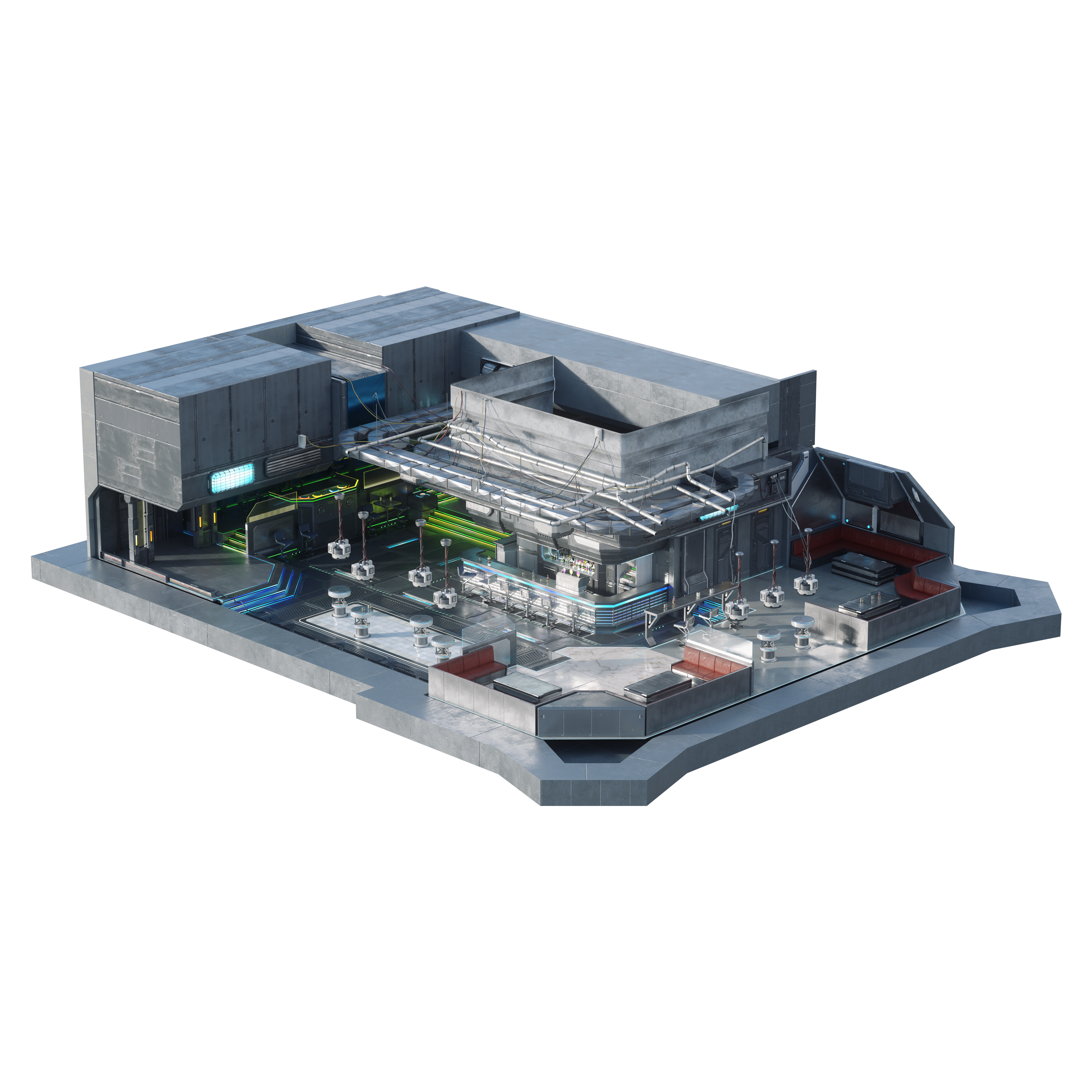 CyberPunk Interiors – Premium 3D Models and Materials | KitBash3D