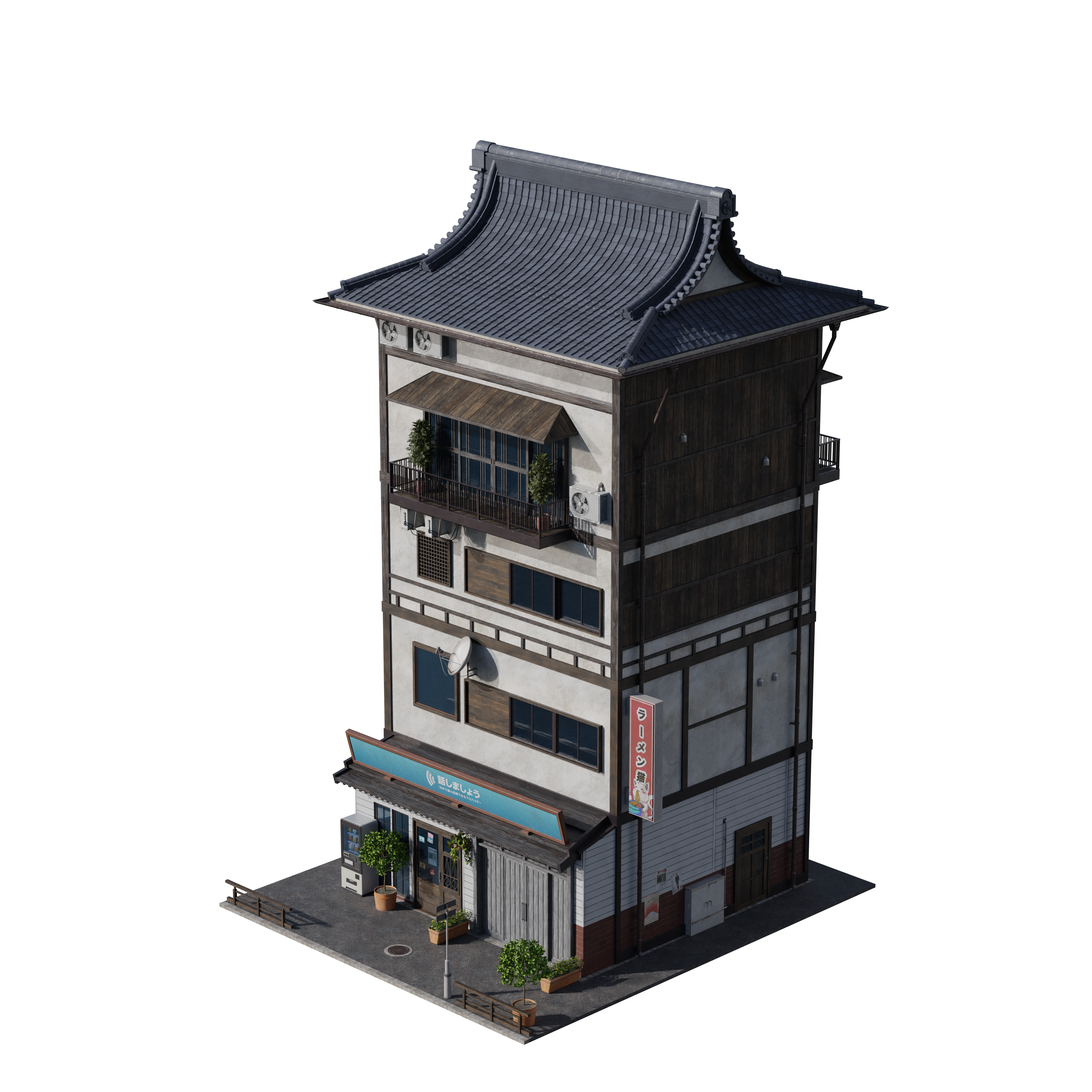 Japanese Neighborhoods – Premium 3D Models and Materials | KitBash3D