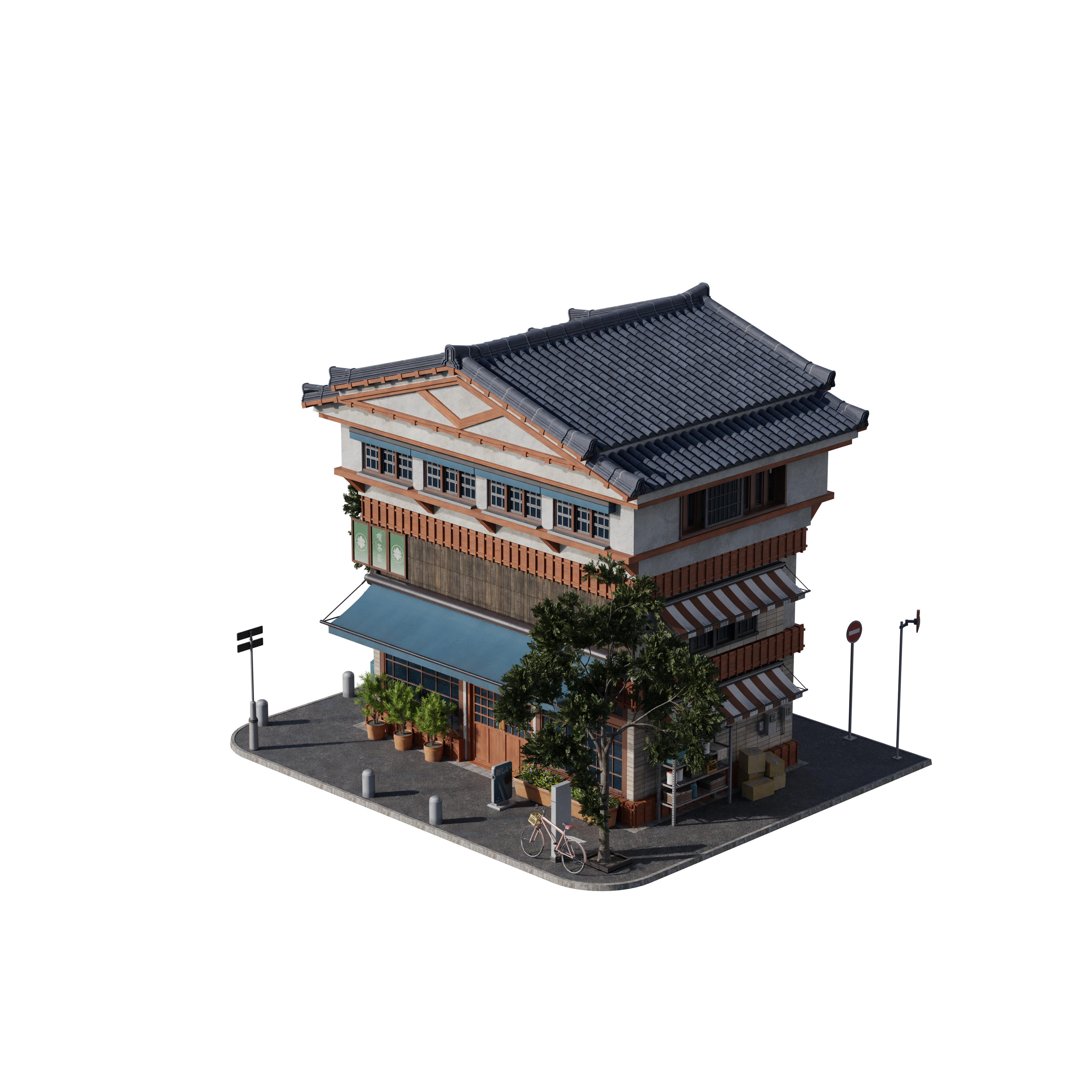 Japanese Neighborhoods – Premium 3D Models and Materials | KitBash3D
