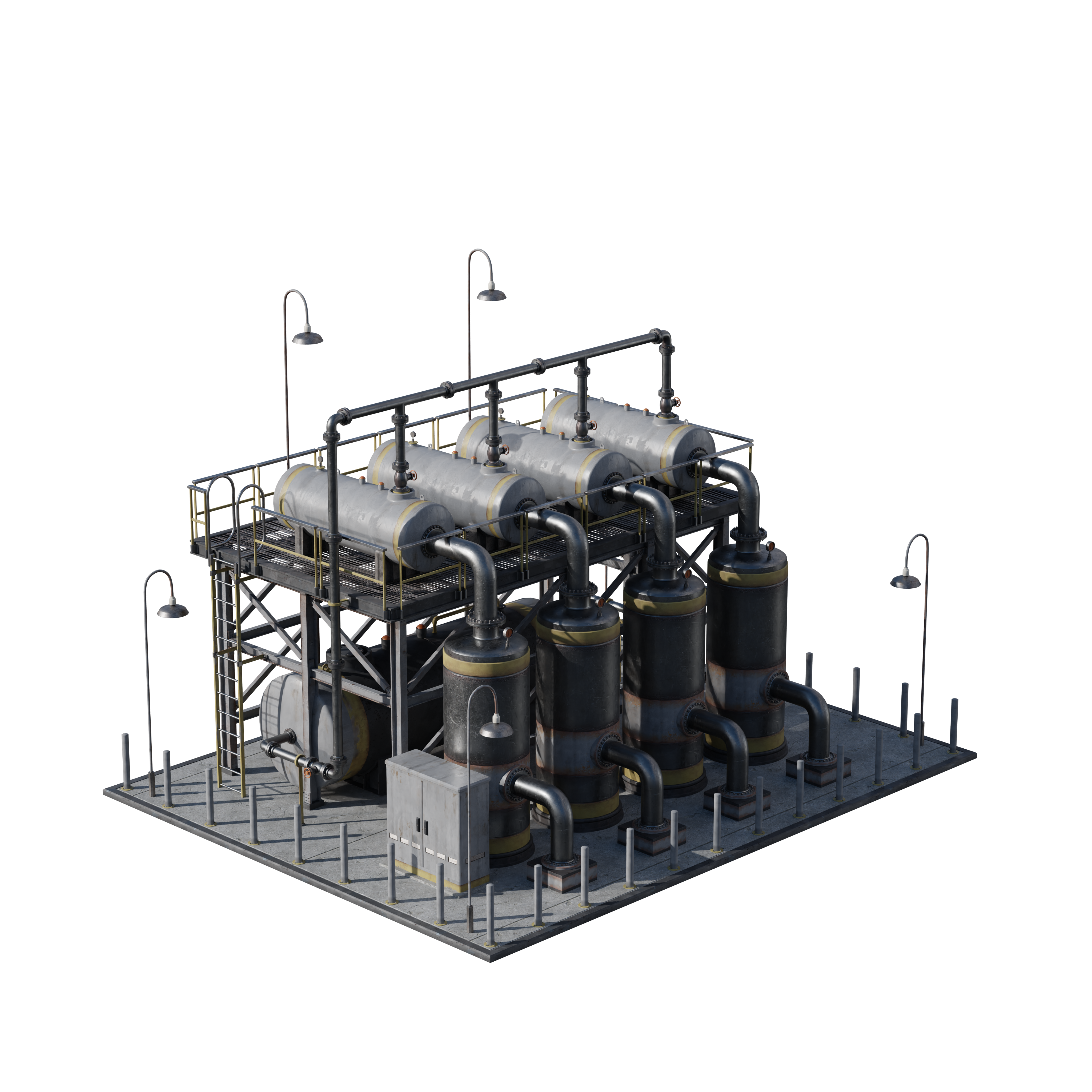 Refineries – Premium 3D Models and Materials | KitBash3D