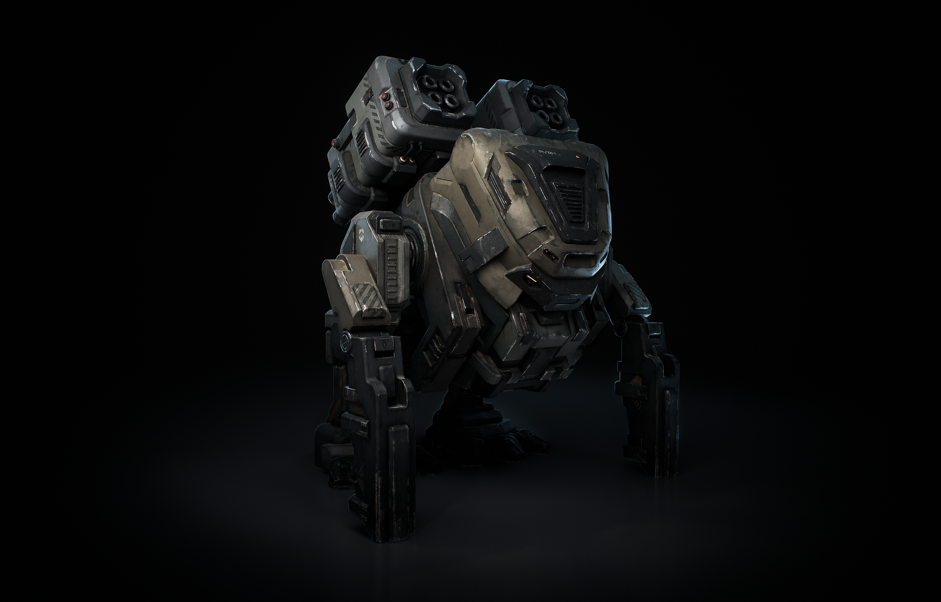 Artillery Mech 3D Model