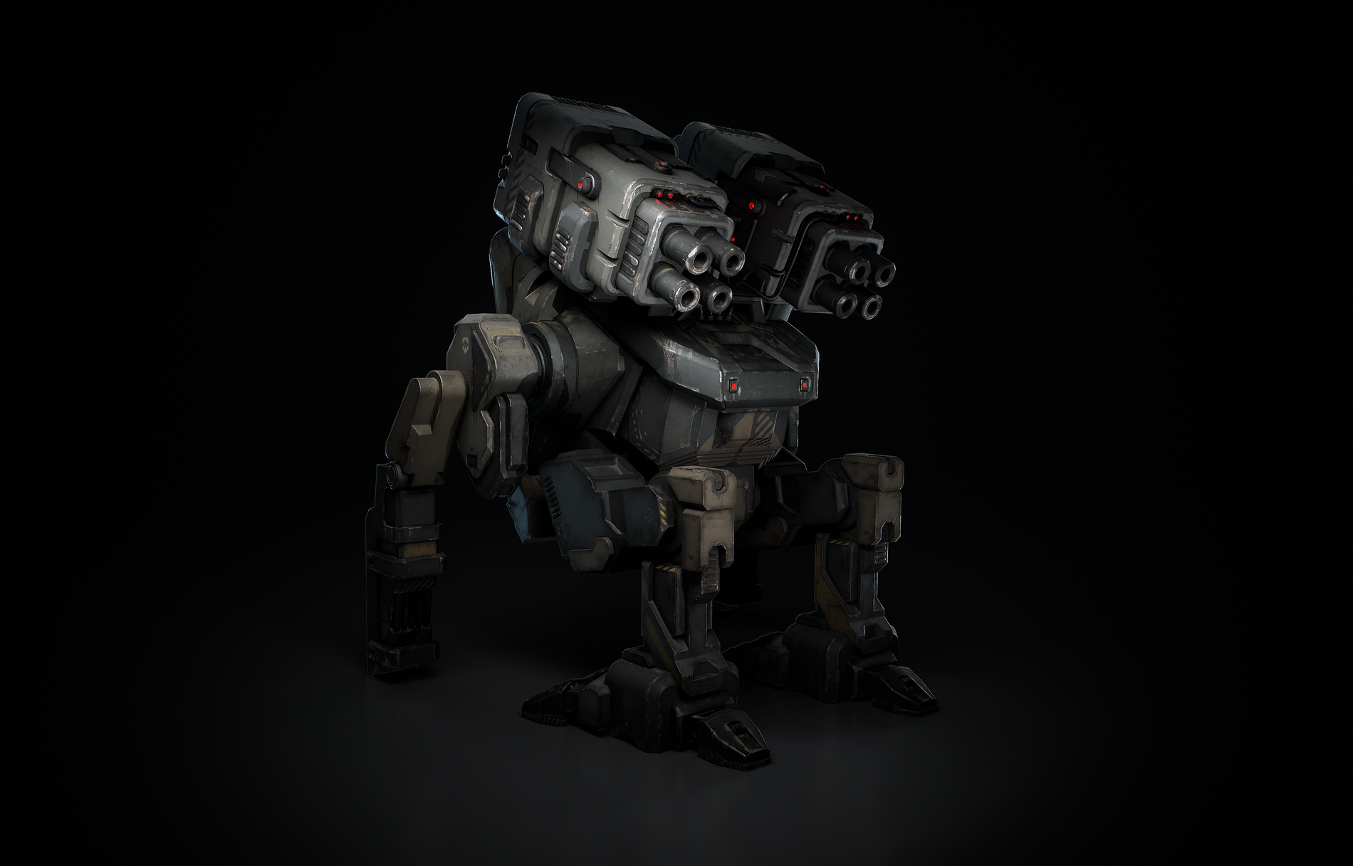 Artillery Mech 3D Model