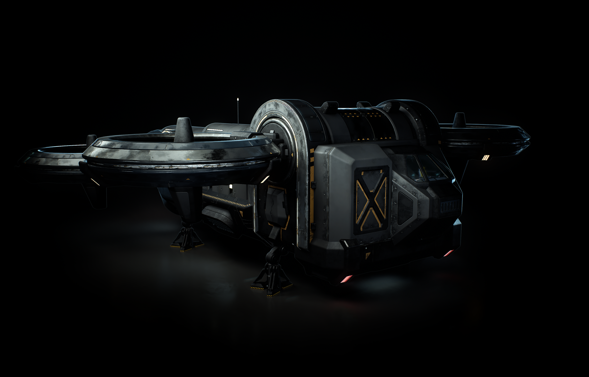 Dropship 3D Model