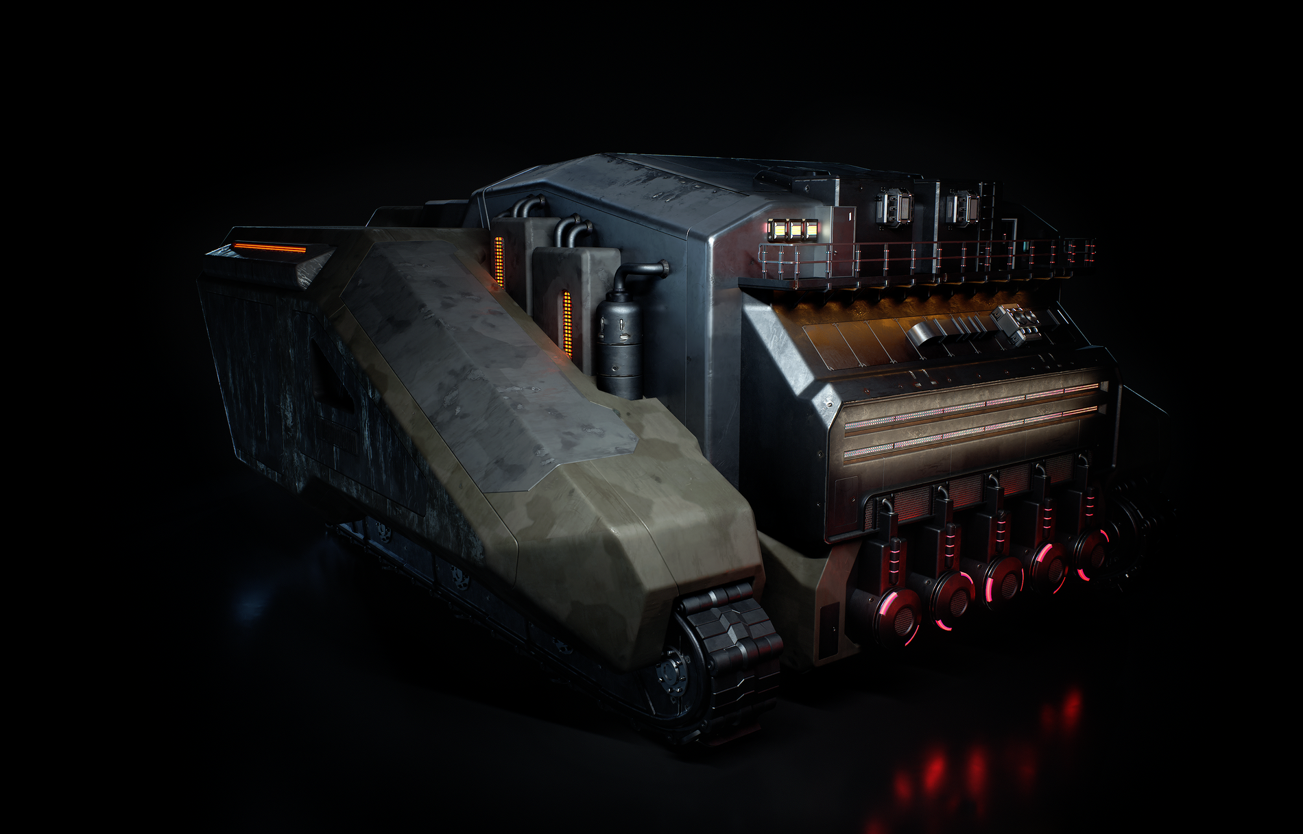 Mobile Mech Warehouse 3D Model