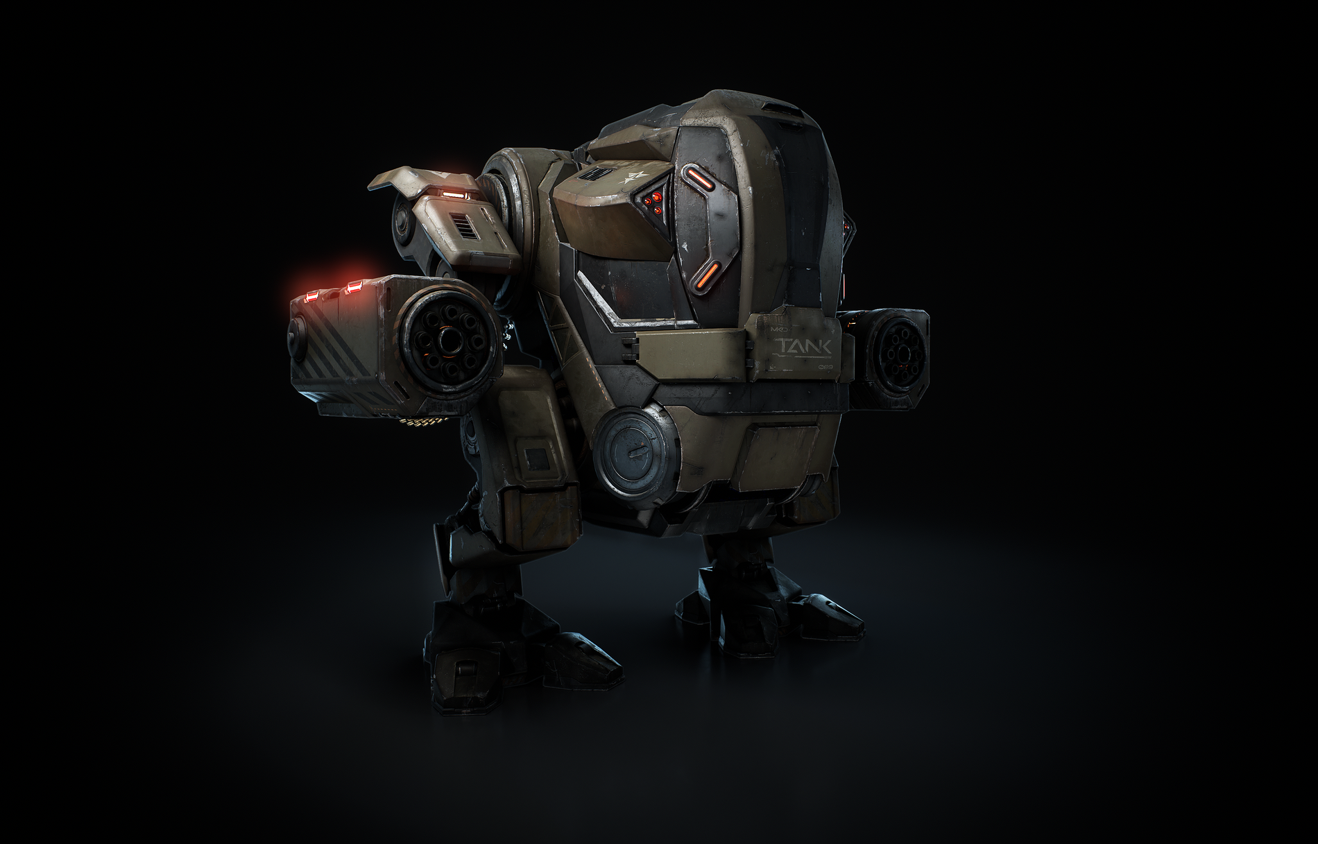 Tank Mech - Premium 3D Models and Materials | KitBash3D