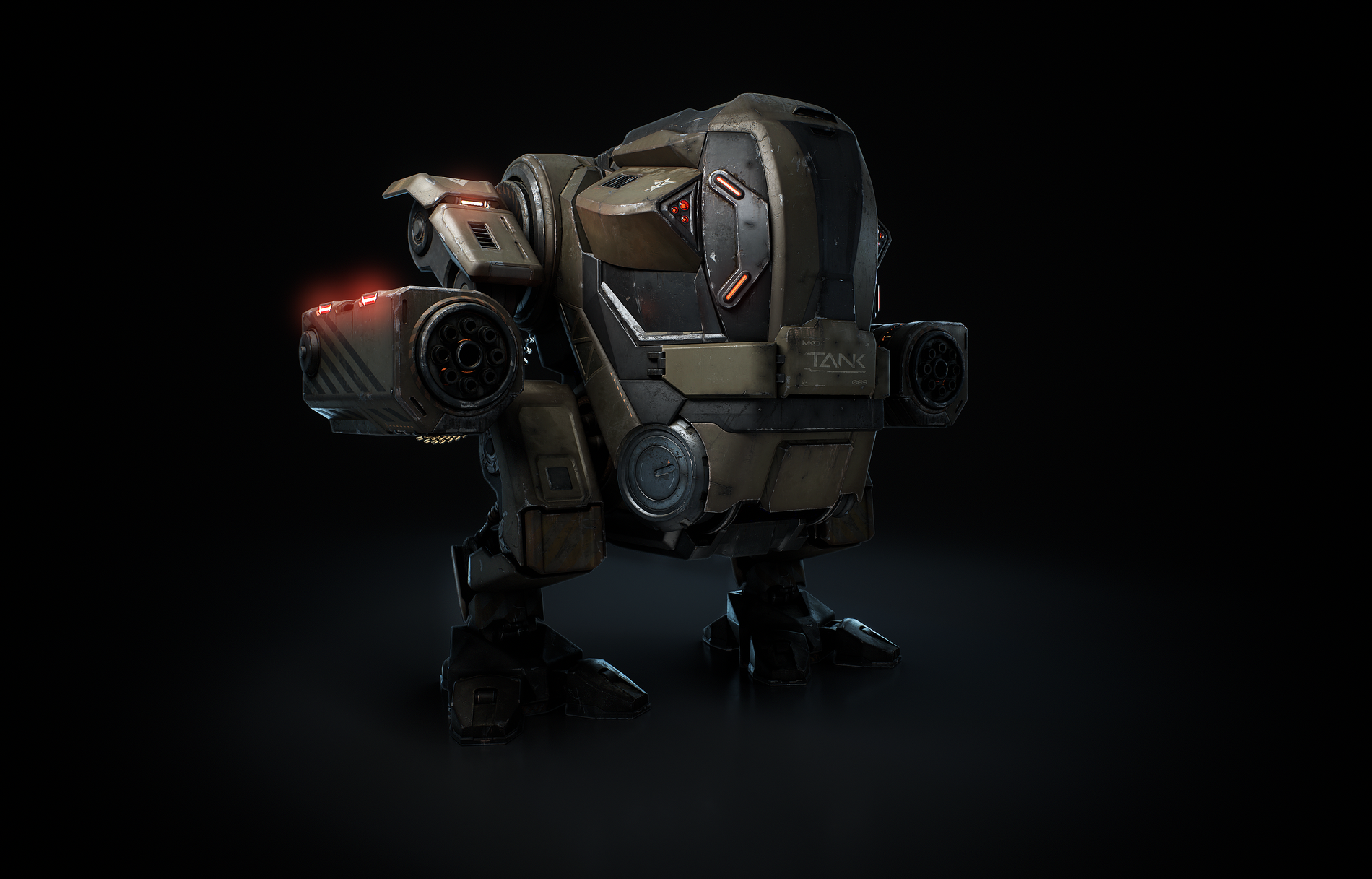 Tank Mech 3D Model