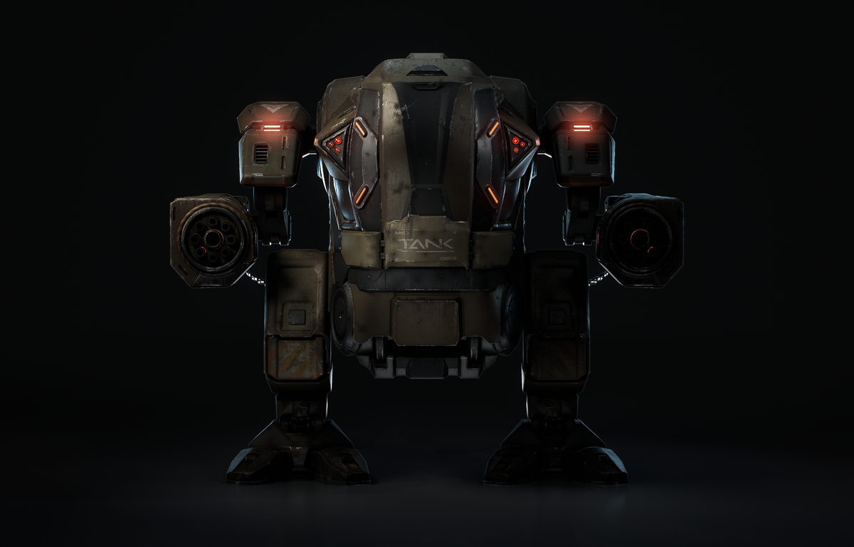 Tank Mech - Premium 3D Models and Materials | KitBash3D