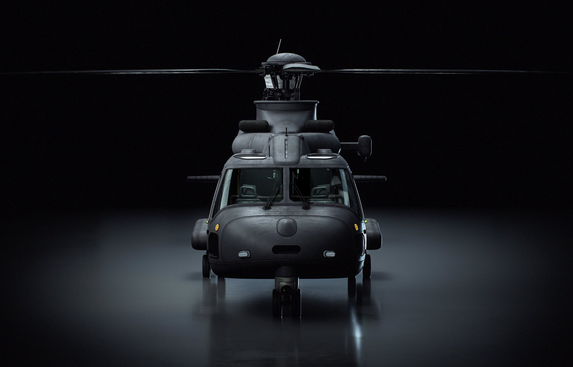 Military Transport Helicopter 3D Model