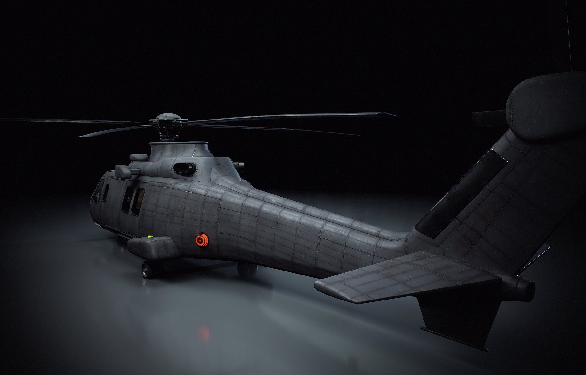 Military Transport Helicopter 3D Model