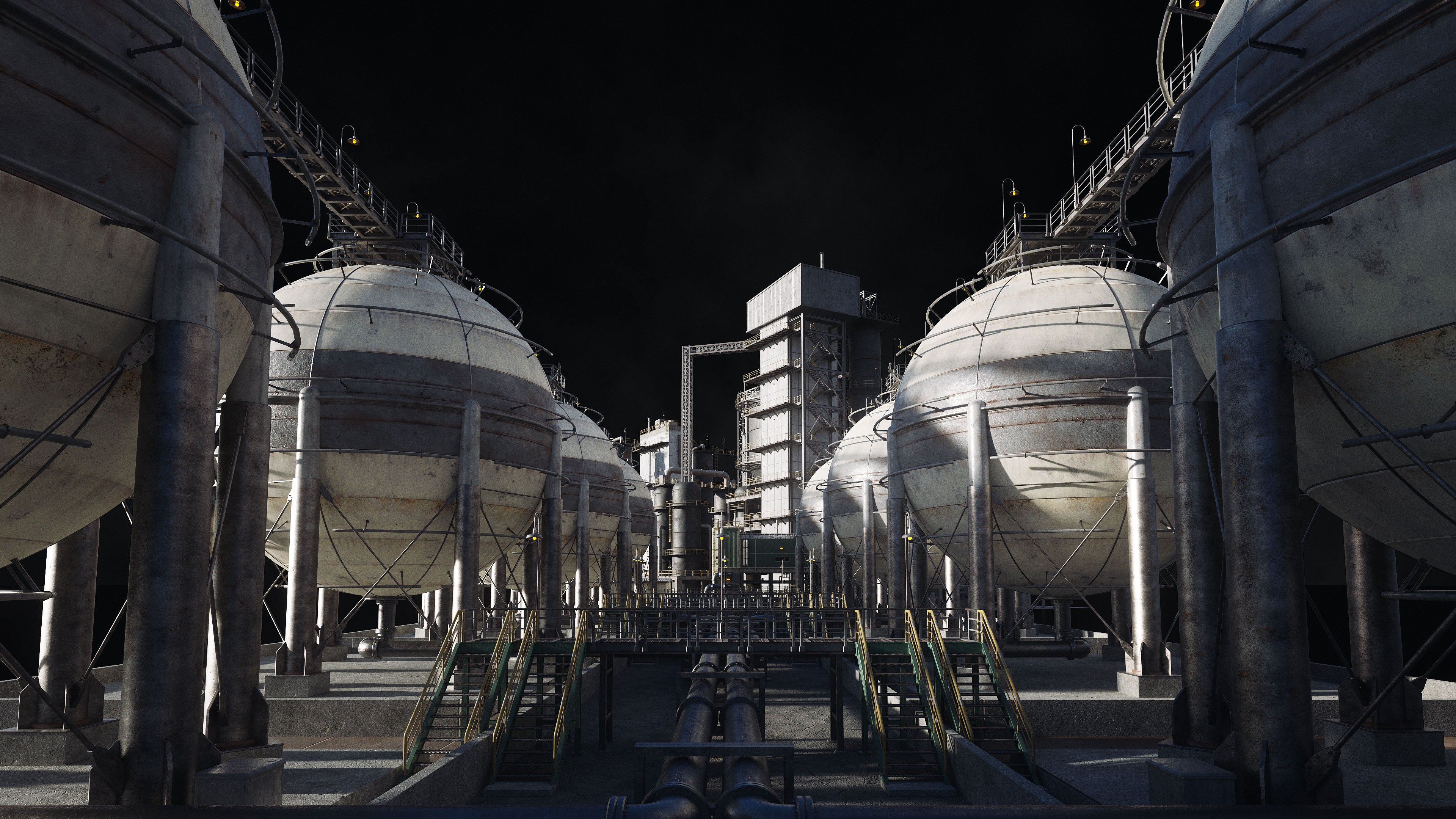 Refineries – Premium 3D Models and Materials | KitBash3D