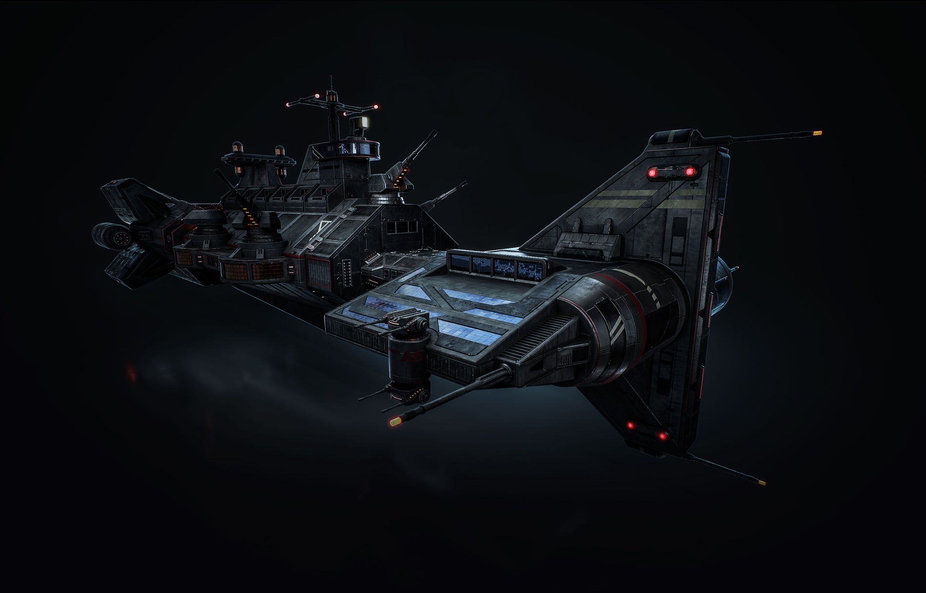 Battle Cruiser 3D Model