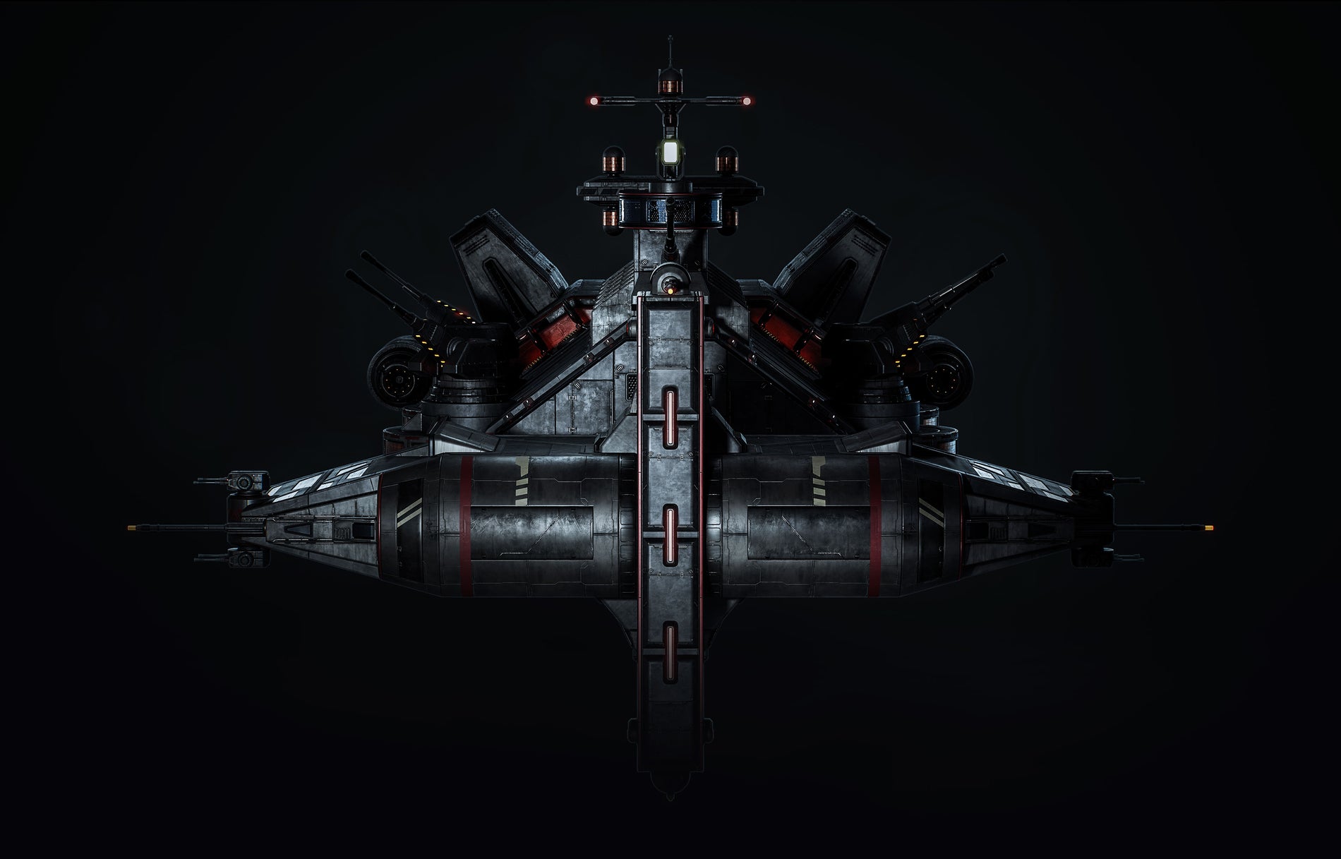 Battle Cruiser 3D Model