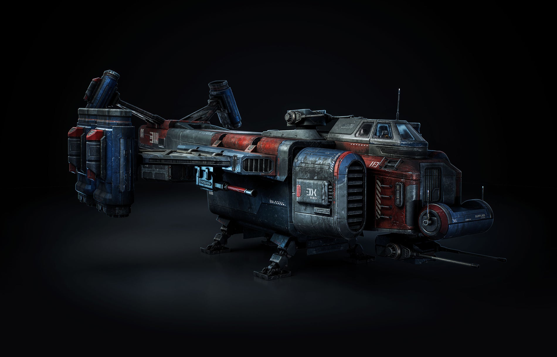 Dropship 3D Model