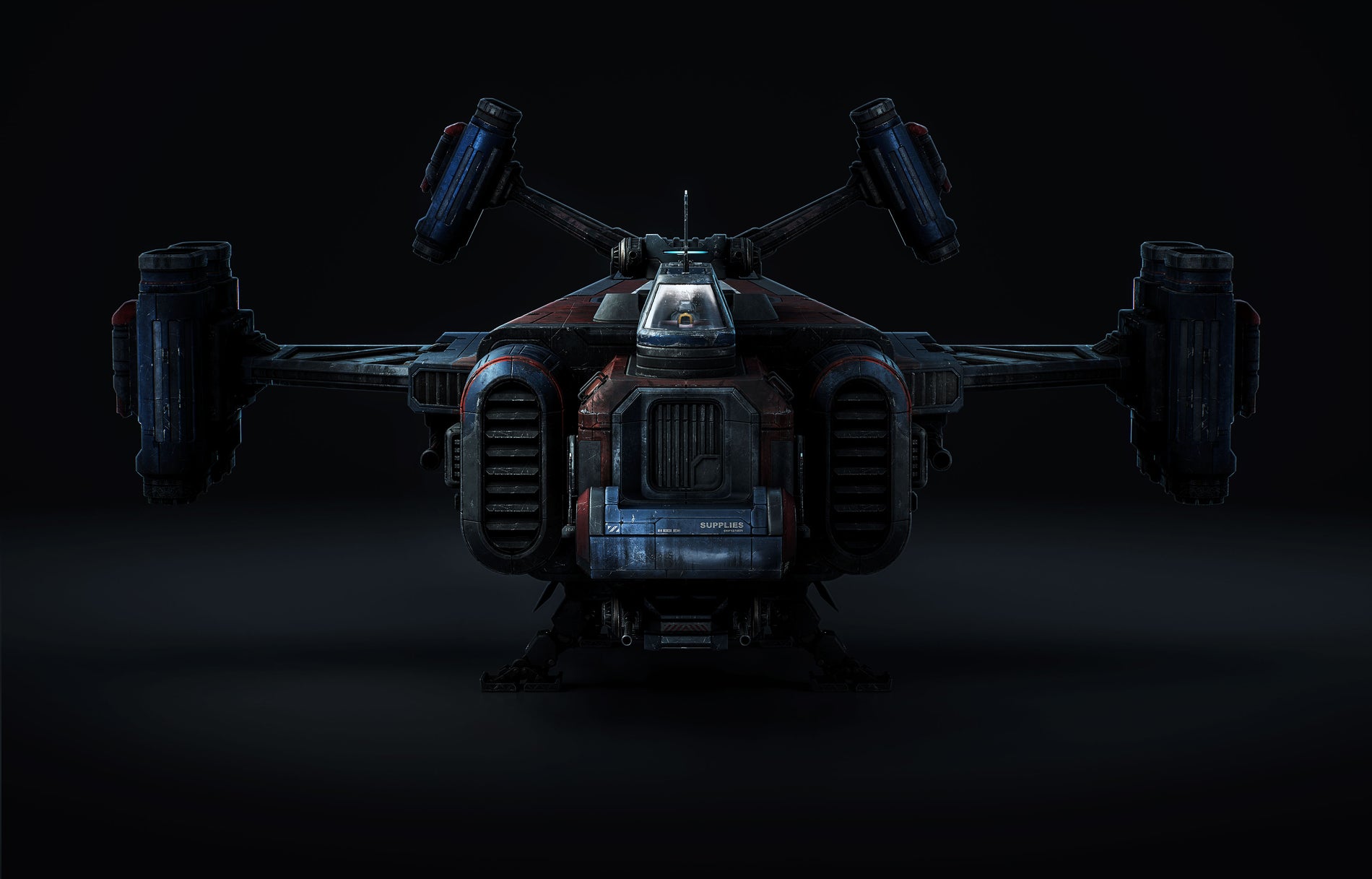 Dropship 3D Model