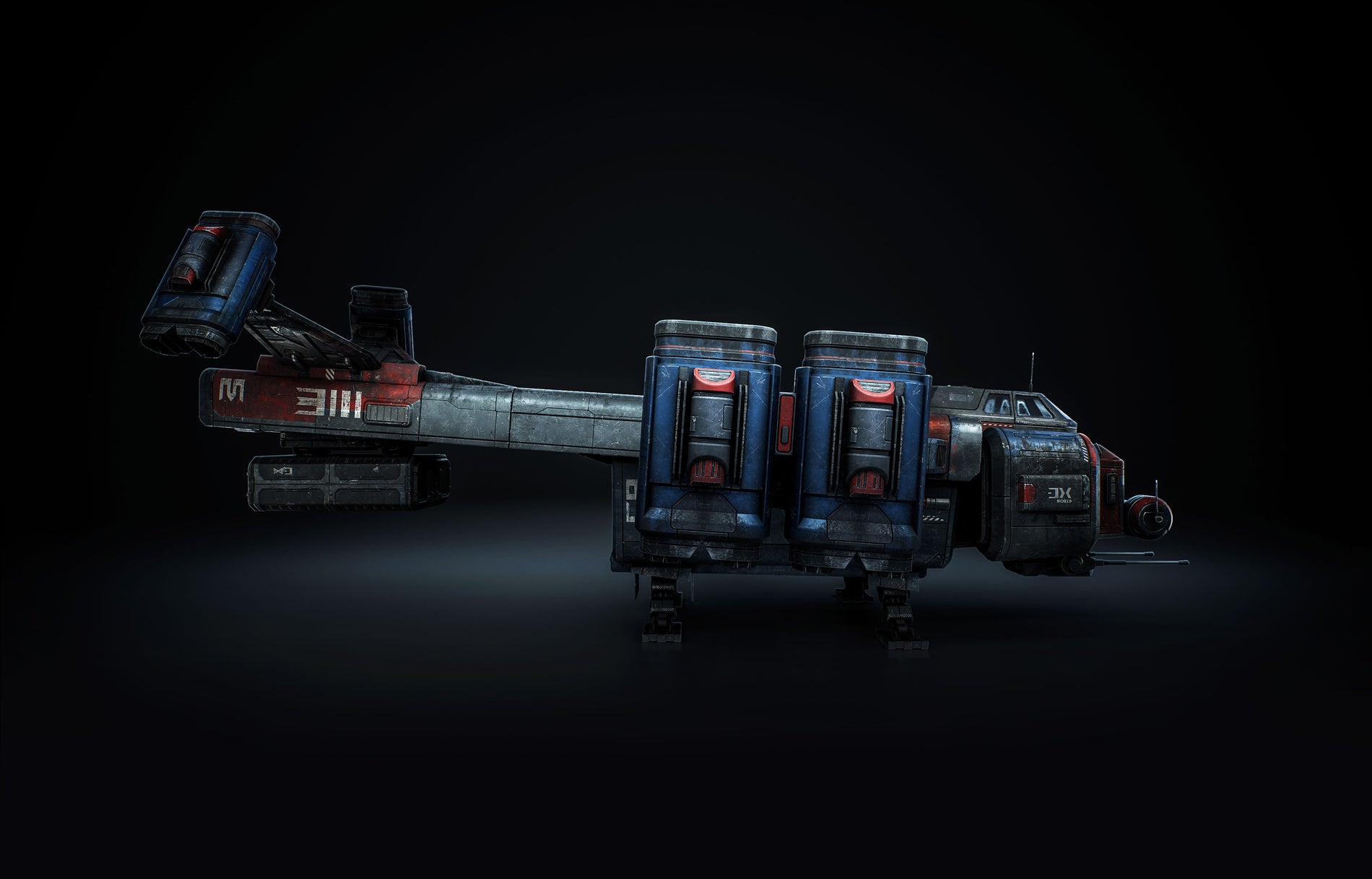 Dropship 3D Model