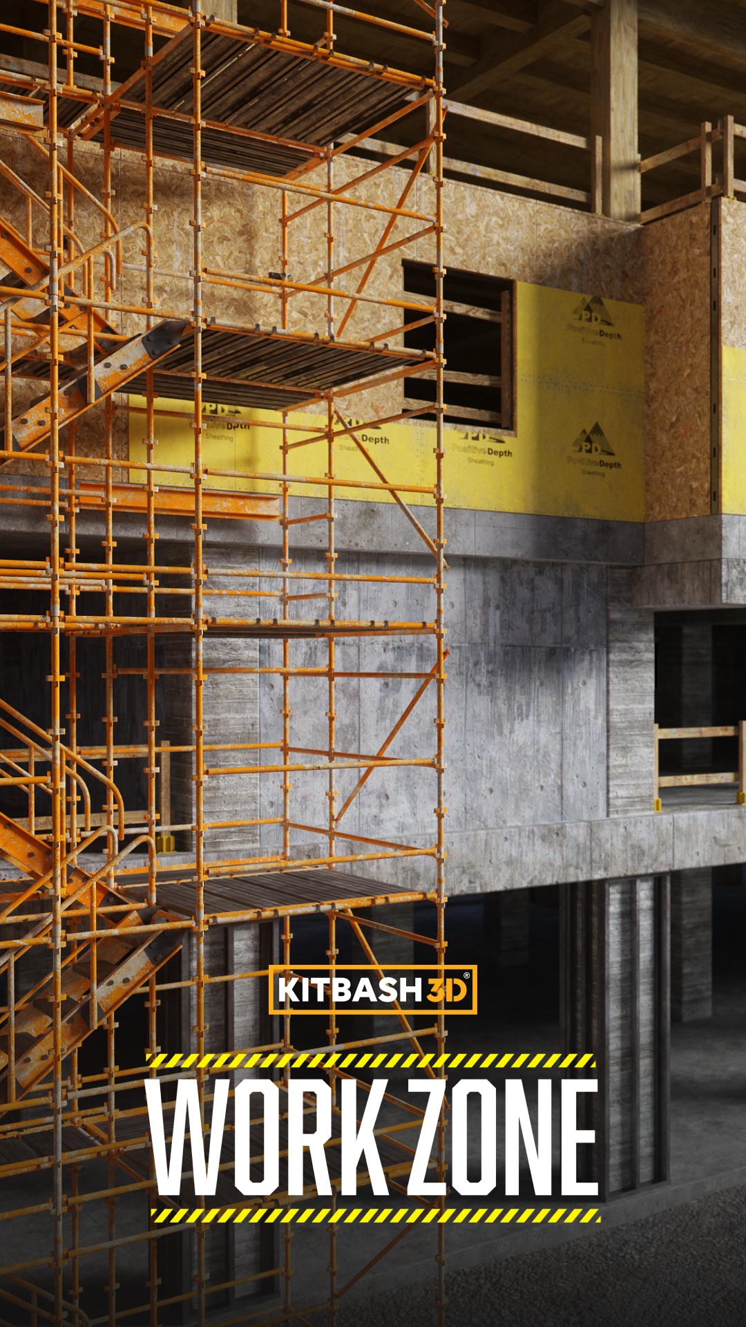 Work Zone Components Work Zone - Premium 3D Substance Materials | KitBash3D
