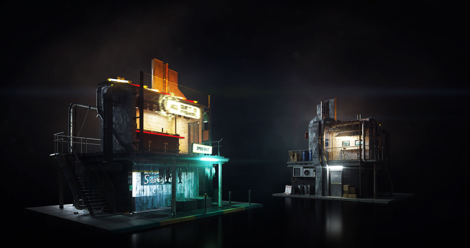 Cyber District – Premium 3D Models and Materials | KitBash3D