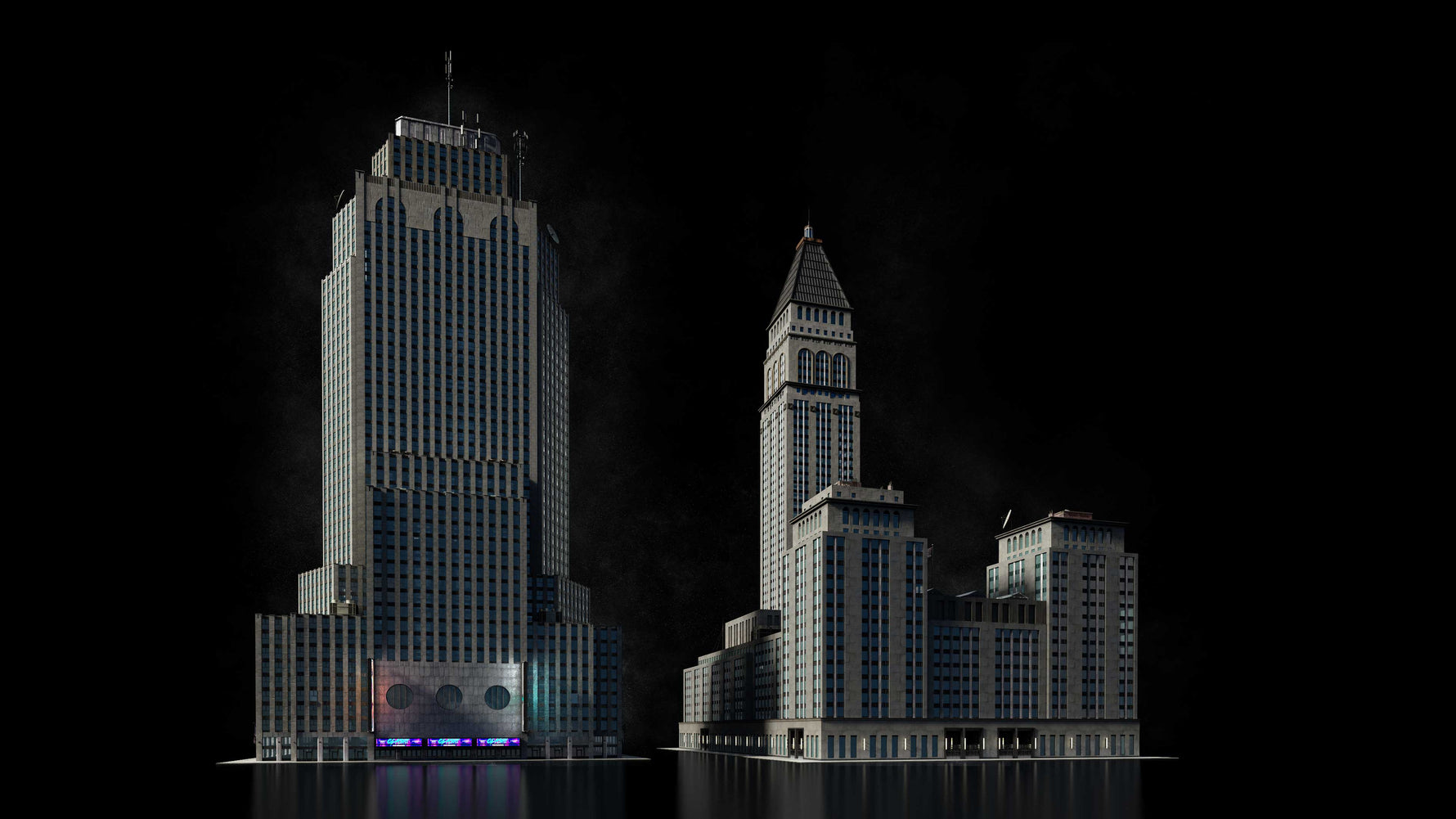 Manhattan Premium 3d Models And Materials Kitbash3d Kitbash3d