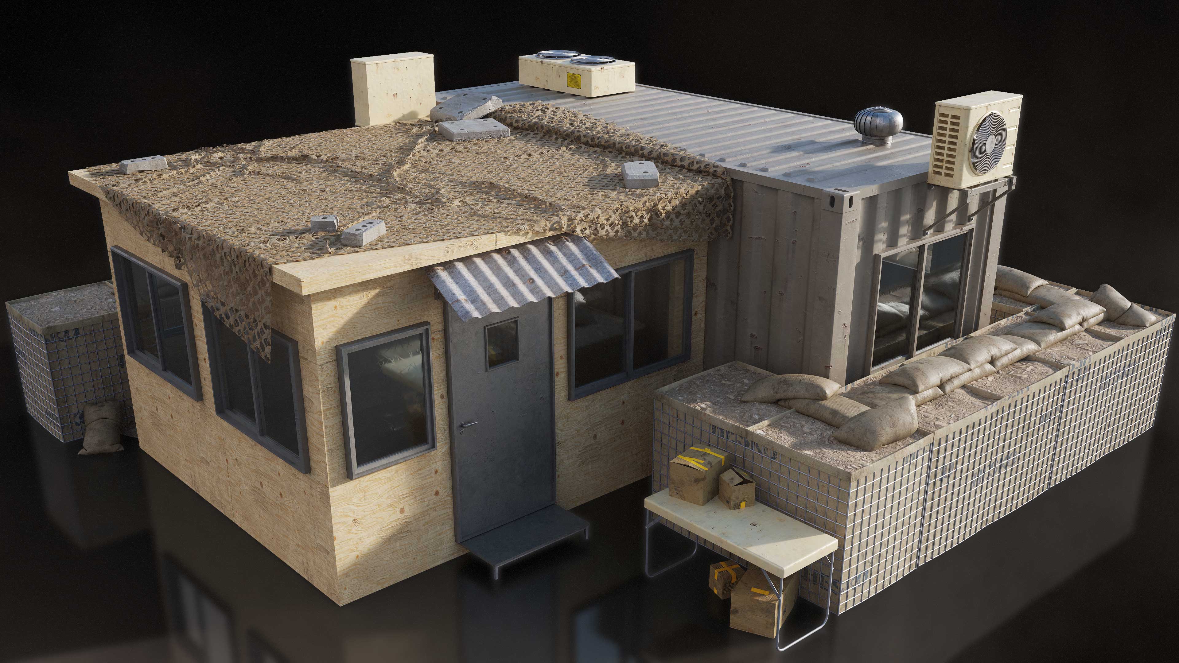 Military Outpost - Premium 3D Models and Materials | KitBash3D