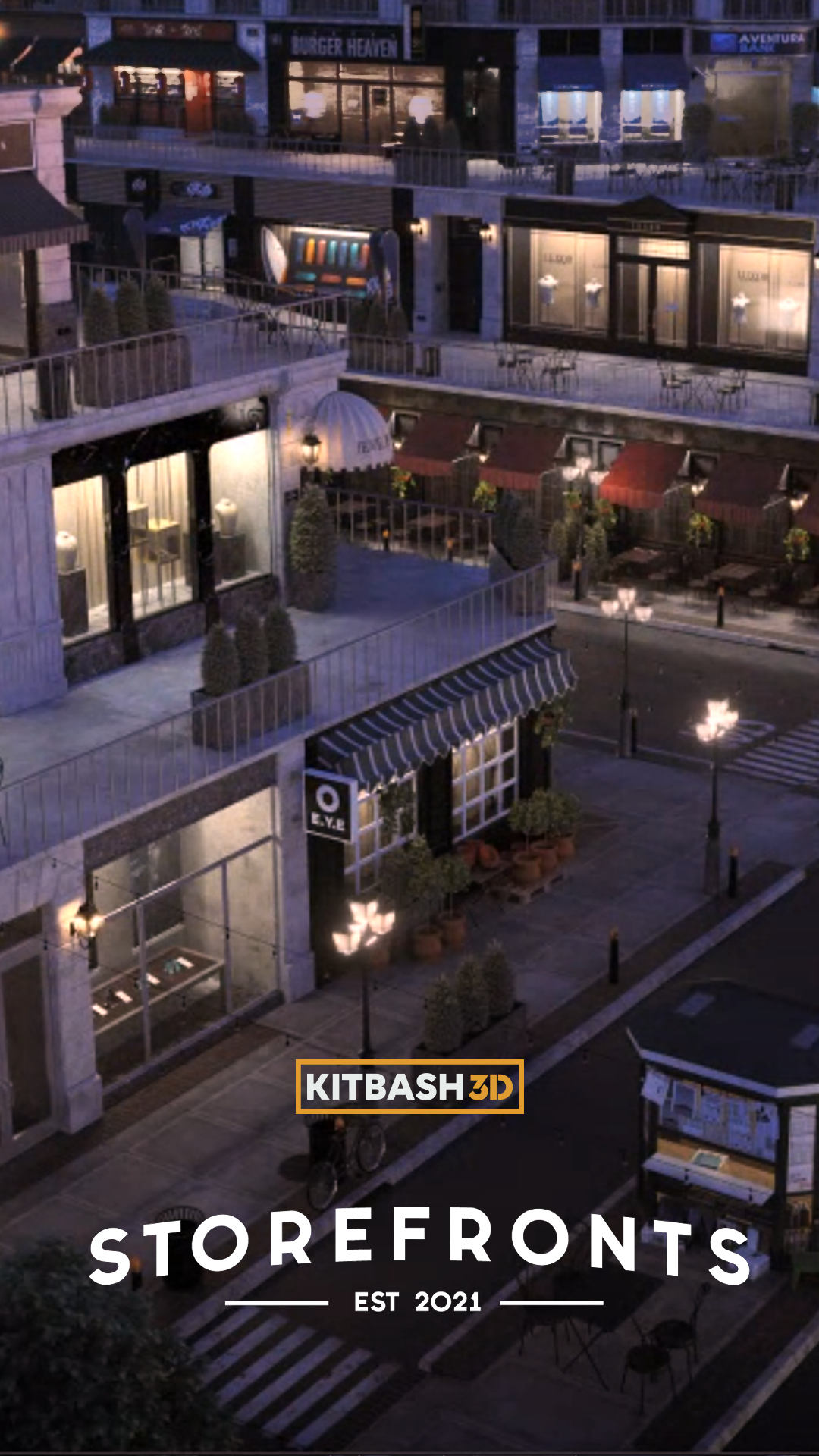 Storefronts – Premium 3D Models and Materials | KitBash3D