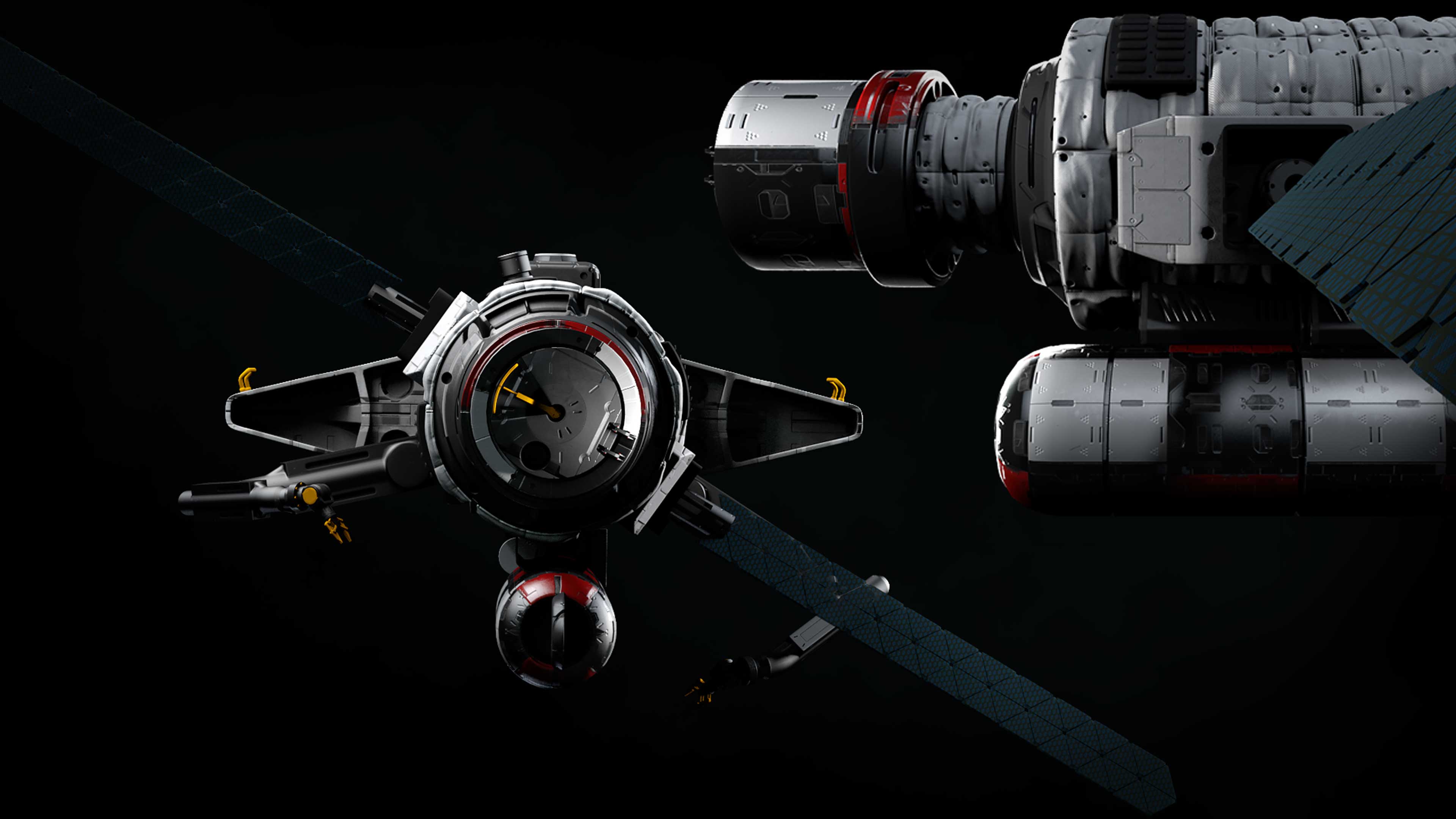 Spaceships Premium 3D Models and Materials KitBash3D