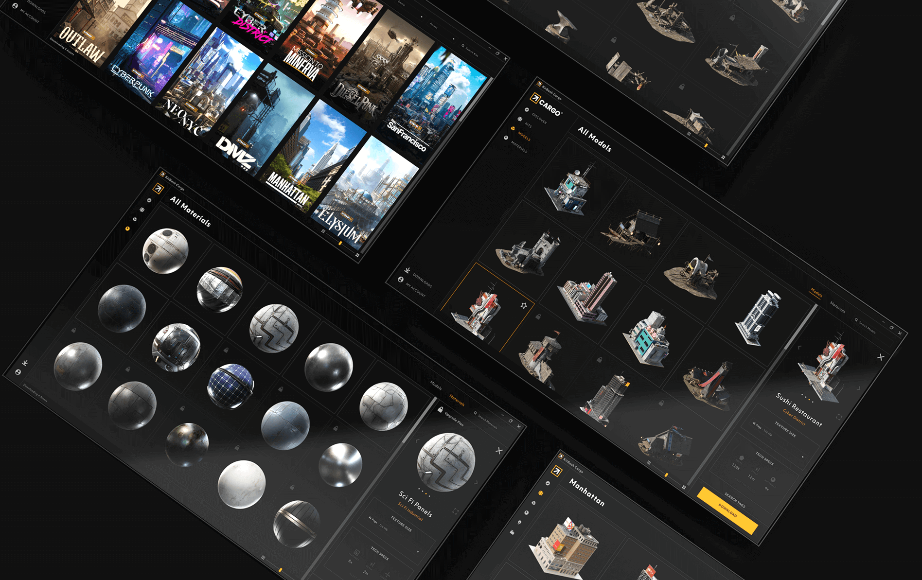 Cargo by KitBash3D | Free 3D Asset Manager for Blender, Unreal Engine 5 ...